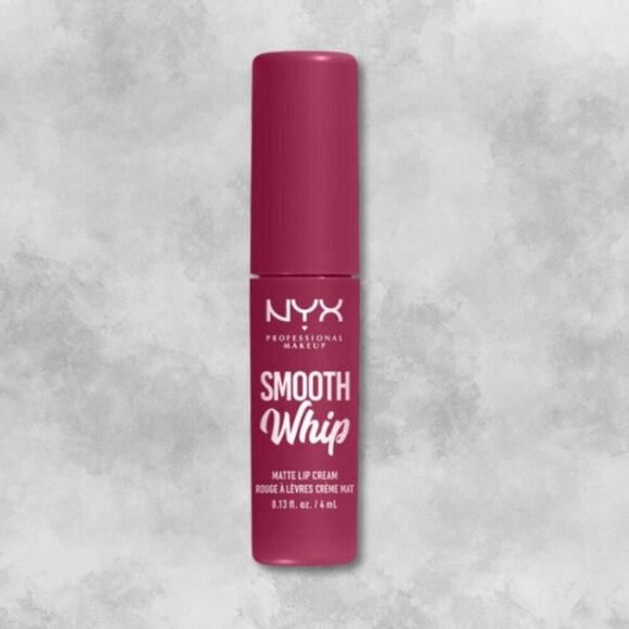 NYX Smooth Whip Matte Finish Lip Cream Longwear Pigmented Fuzzy Slipper OS BNIB - Picture 2 of 3